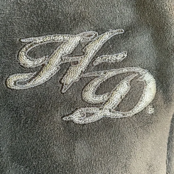 Harley Davidson Suede Faux Fir Jacket